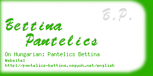 bettina pantelics business card